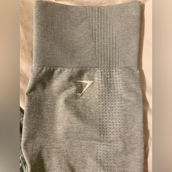 Gymshark Vital Seamless 1.0 Leggings - Light Green Marl - Size Small - Picture 4 of 5